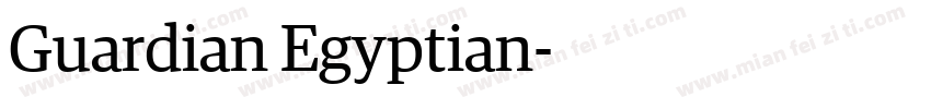 Guardian Egyptian字体转换